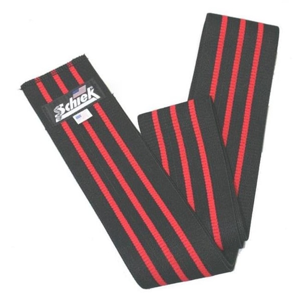 Schiek Sports Schiek Sports 1178BV Black Line Knee Wraps with Fabric Hook and Eye 1178BV - main